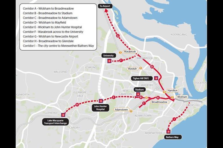 Newcastle light rail options published News Railway Gazette